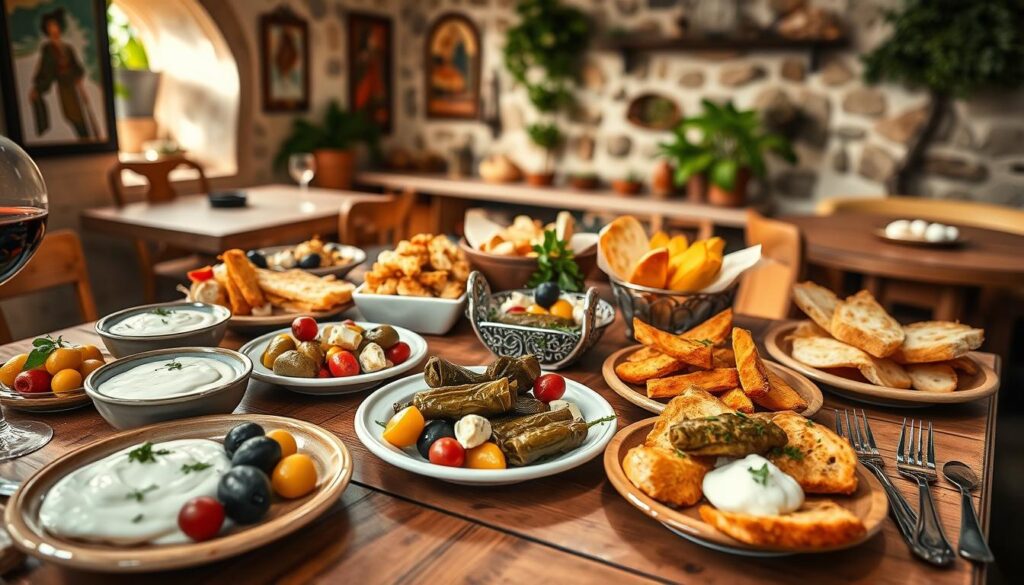 Traditionelle kretensiske meze retter Traditionelle kretensiske meze retter